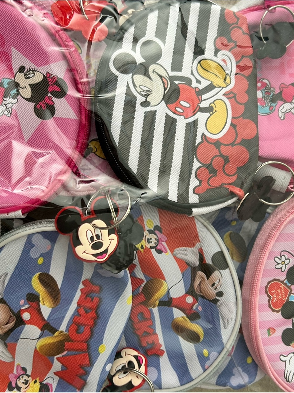 4/$100 wallets Mickey Mouse Kids Coin Purse - Pink & Black - Picture 5 of 5